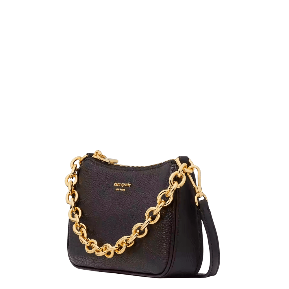 Kate spade black leather crossbody bag best sale